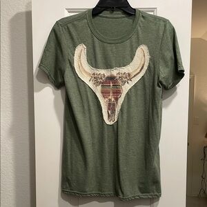 Green Graphic Short Sleeve Tee